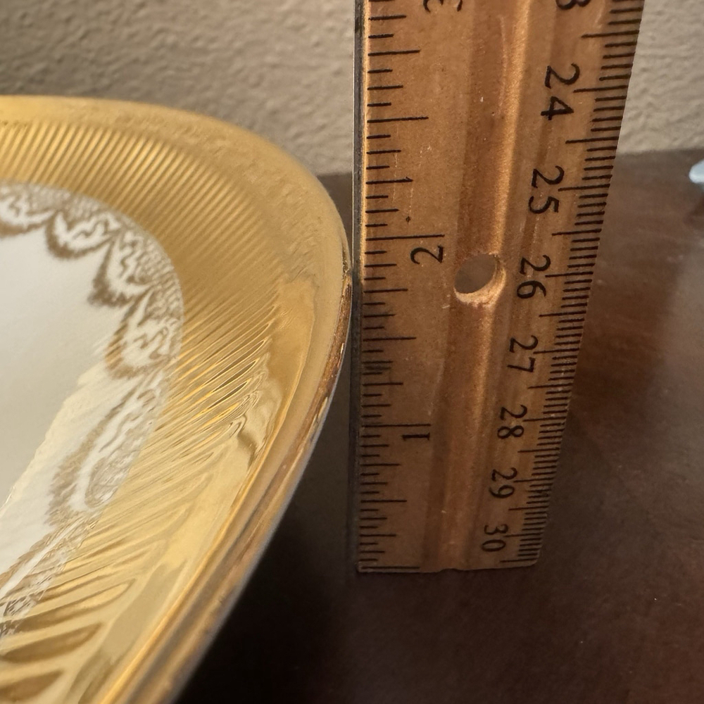 Vtg JWK Bavaria W.Germany 11.25”Fragonard Love Story Gold Edge Decoration Plate - Picture 12 of 14
